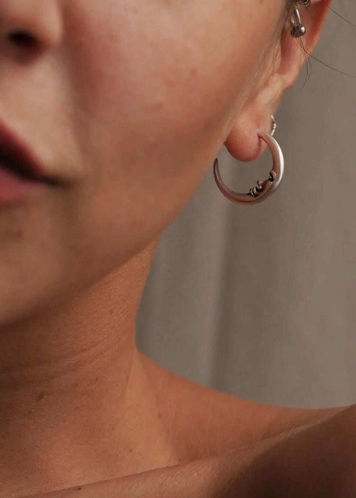 Cynthia Hoops — Silver, in ear — MYFASHIONFRUIT