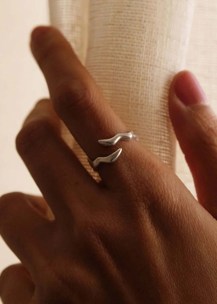 Seagull Ring — Silver ring on finger — MYFASHIONFRUIT